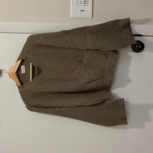 Pink Lily bell sleeve knit sweater